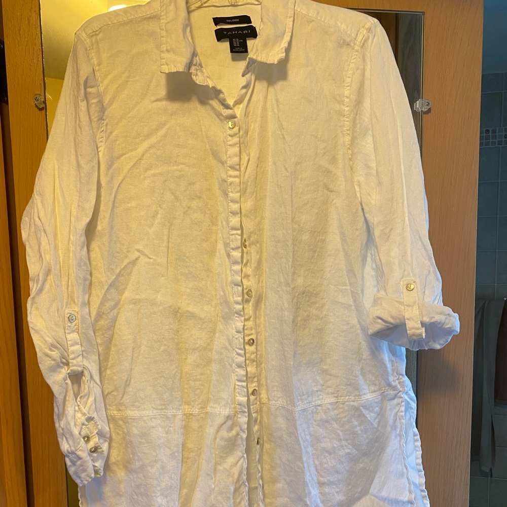 Tahari Linen shirt